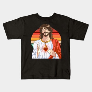 Jesus Christ Christian Savior God Saves Kids T-Shirt